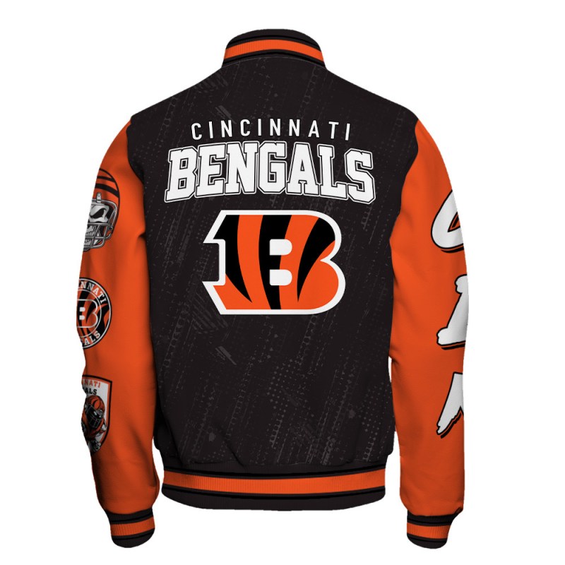 Cincinnati Bengals Varsity Jacket Detail