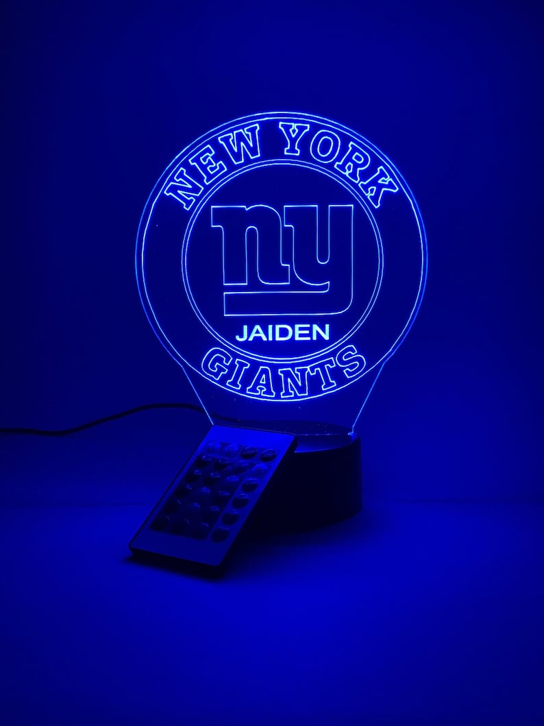Personalized 3D Lamp New York Giants