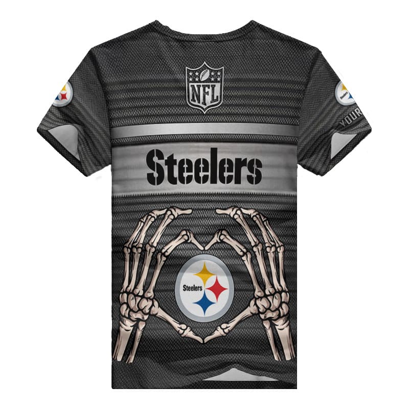 Pittsburgh Steelers V-neck T-shirt Image 3