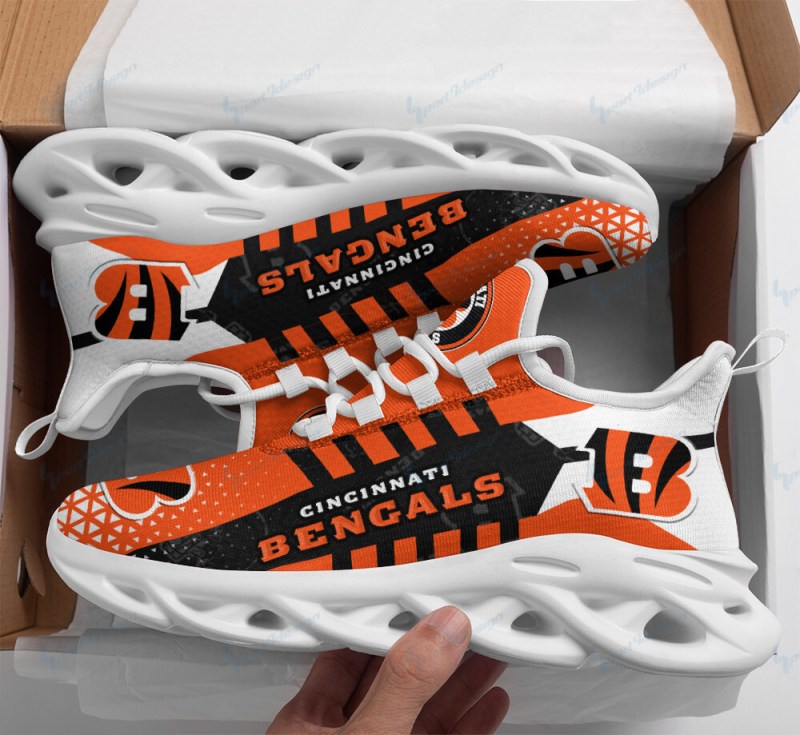 Cincinnati Bengals Personalized Yezy Running Sneakers