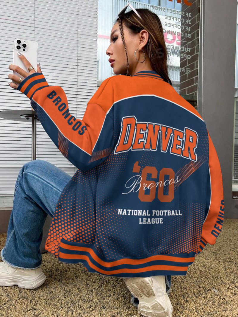 Denver Broncos Varsity Jacket Back