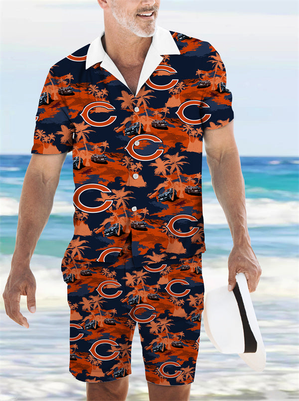 Chicago Bears Hawaiian Shirt and Shorts