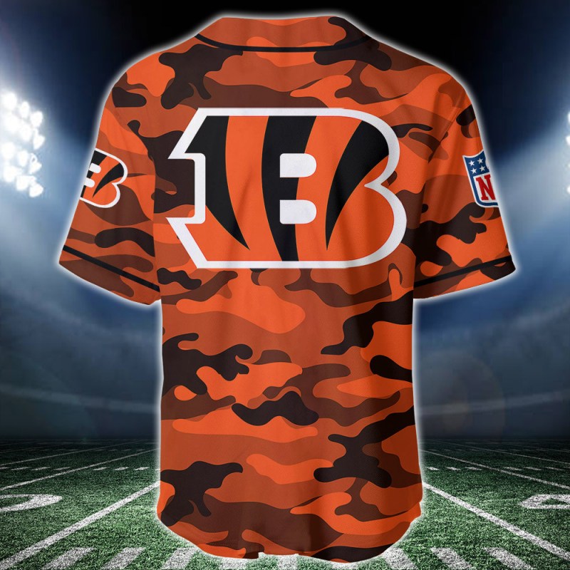 Cincinnati Bengals Personalized Baseball Jersey