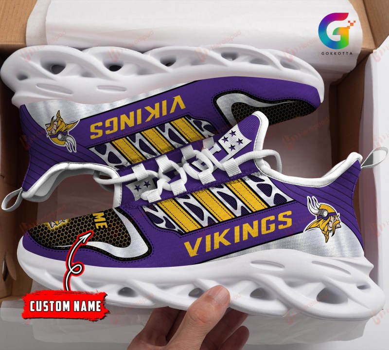Minnesota Vikings Personalized Yezy Running Sneakers