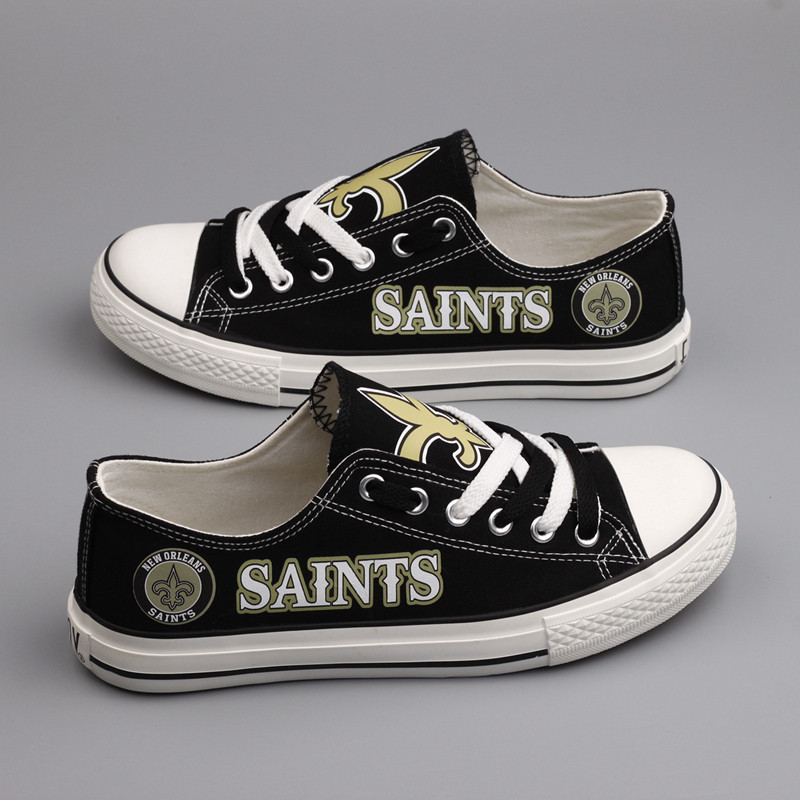 New Orleans Saints New Low Top Sneakers Side View