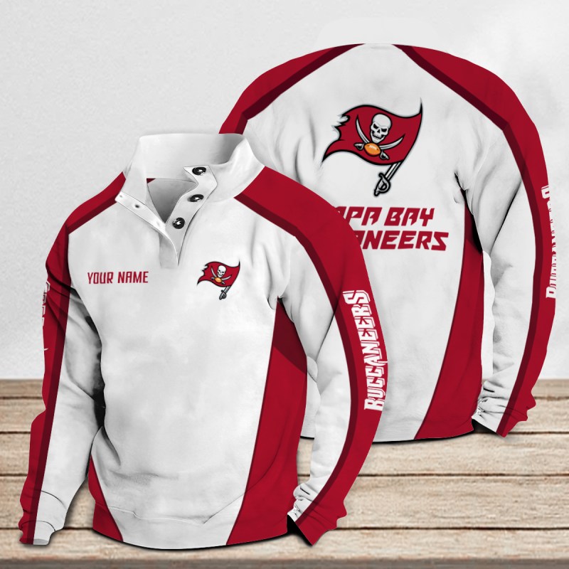 Tampa Bay Buccaneers Casual Colorful Stand Collar Sweatshirt