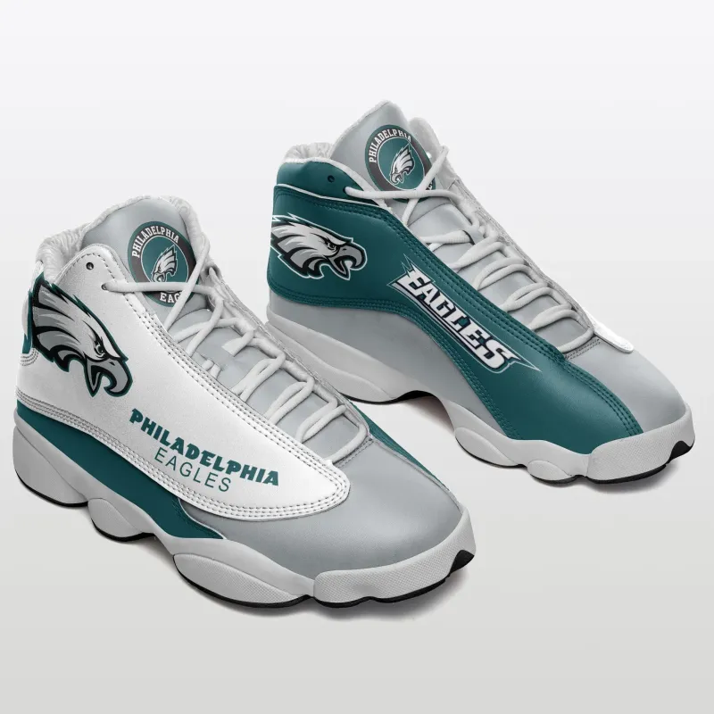 Philadelphia Eagles Air JD13 Sneakers Side View