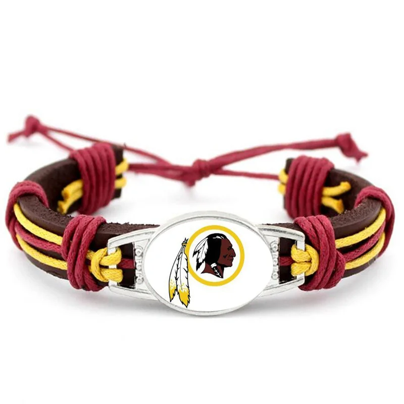 Washington Commanders Leather Bracelet