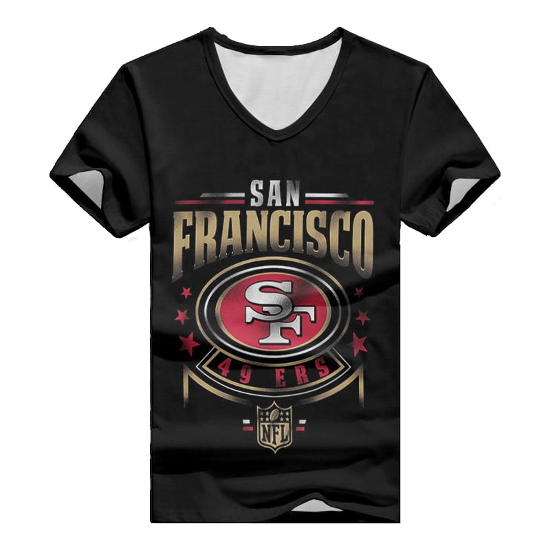 San Francisco 49ers V-neck T-shirt