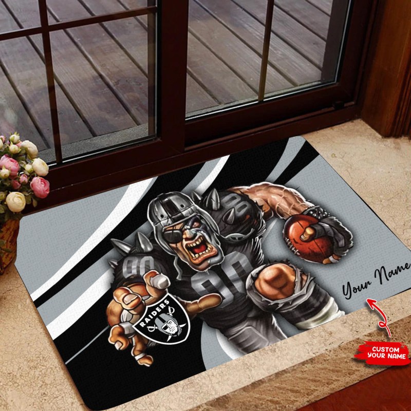 Las Vegas Raiders Personalized Doormat