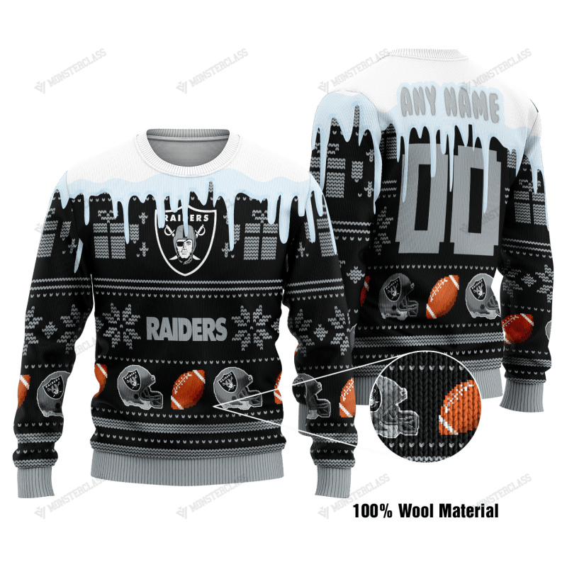 Las Vegas Raiders Woolen Sweater