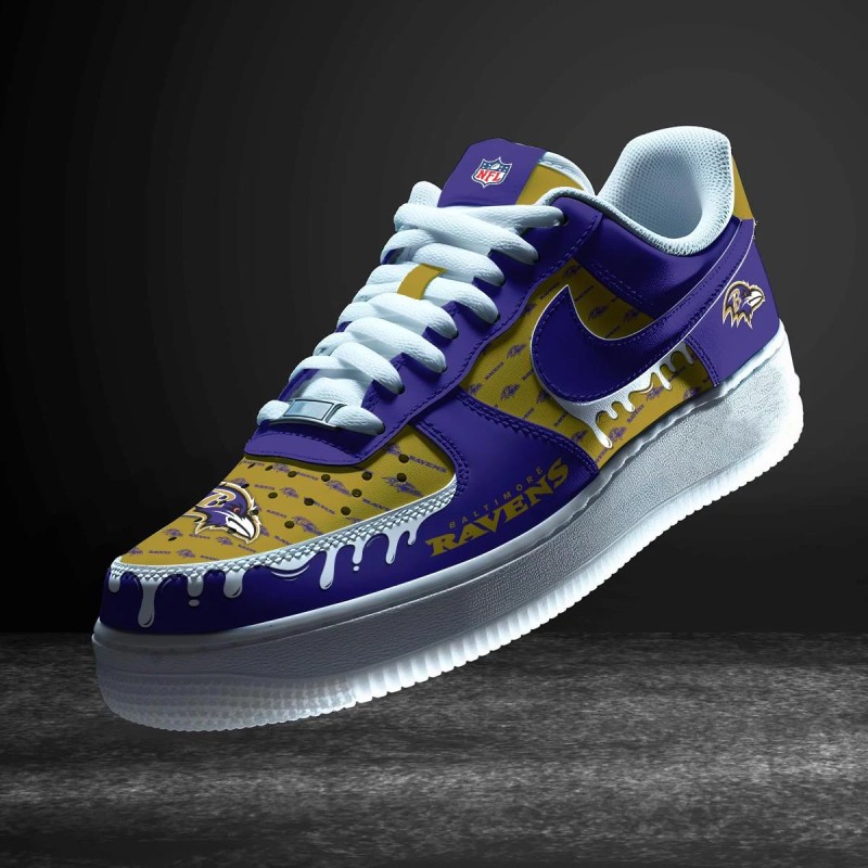 Baltimore Ravens Personalized AF1-1 Sneakers