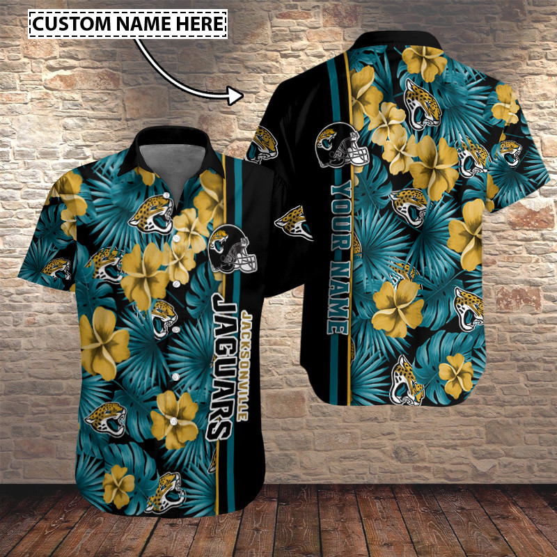 Jacksonville Jaguars Personalized Button Shirt Sizing Chart