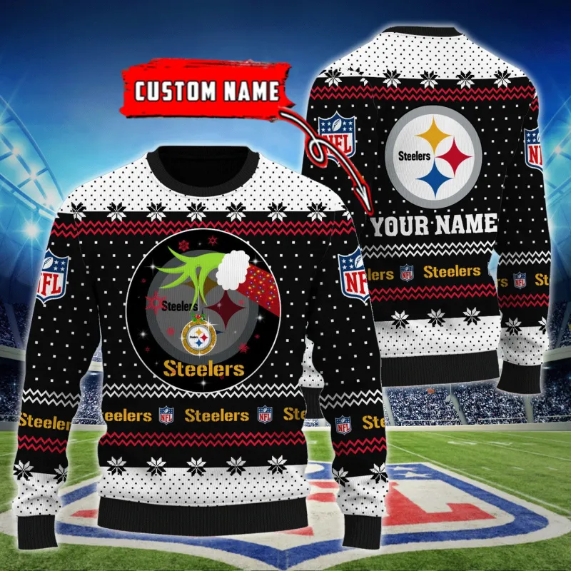 Pittsburgh Steelers Personalized Woolen Sweater