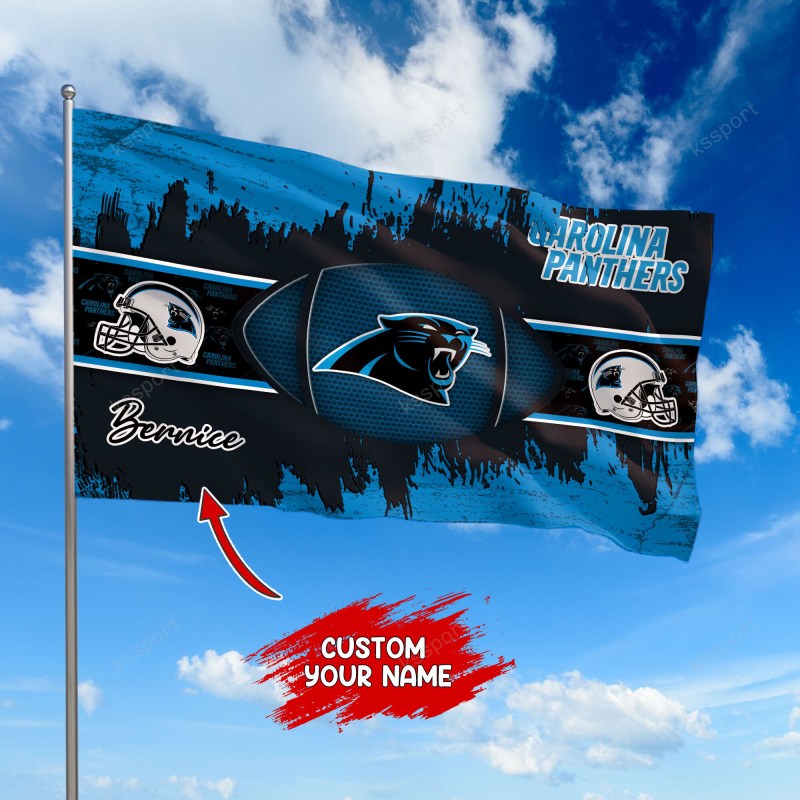 Carolina Panthers Personalized Flag