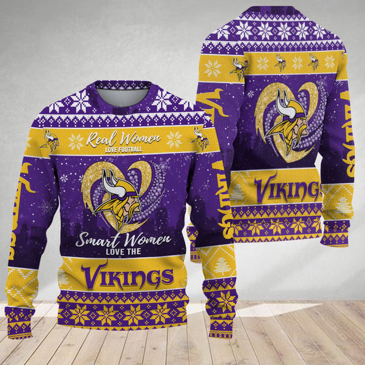 NFL Christmas Sweater - Minnesota Vikings