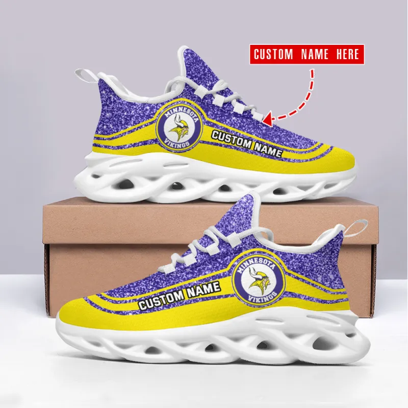Minnesota Vikings Personalized Yezy Running Sneakers