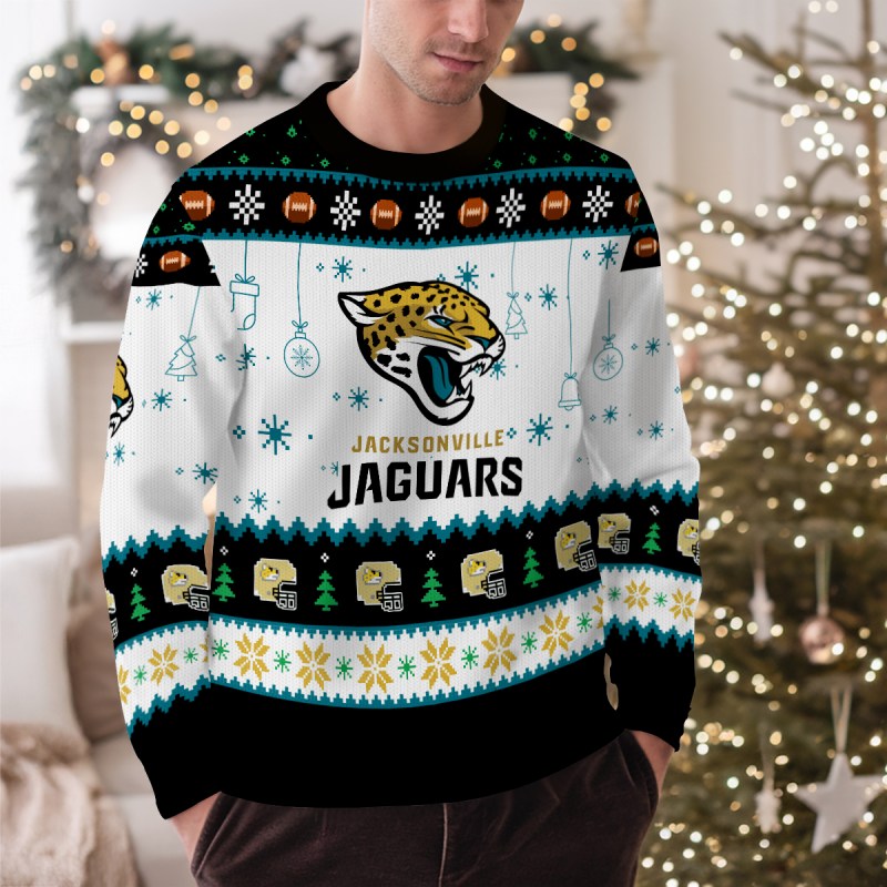 Jacksonville Jaguars Premium Ugly Christmas Sweater - Outdoor