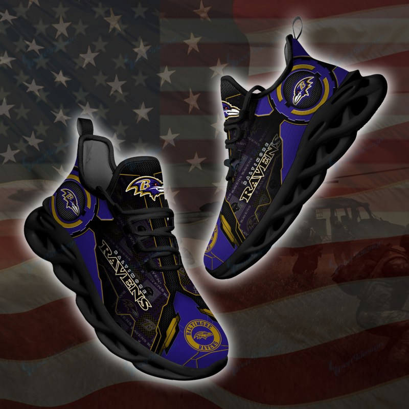 Baltimore Ravens Sneakers Side View