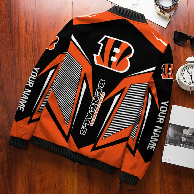 Cincinnati Bengals Personalized Bomber Jacket