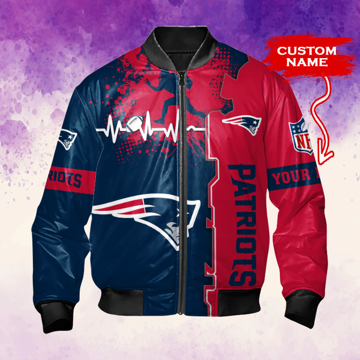 New England Patriots Bomber Jacket Image 3