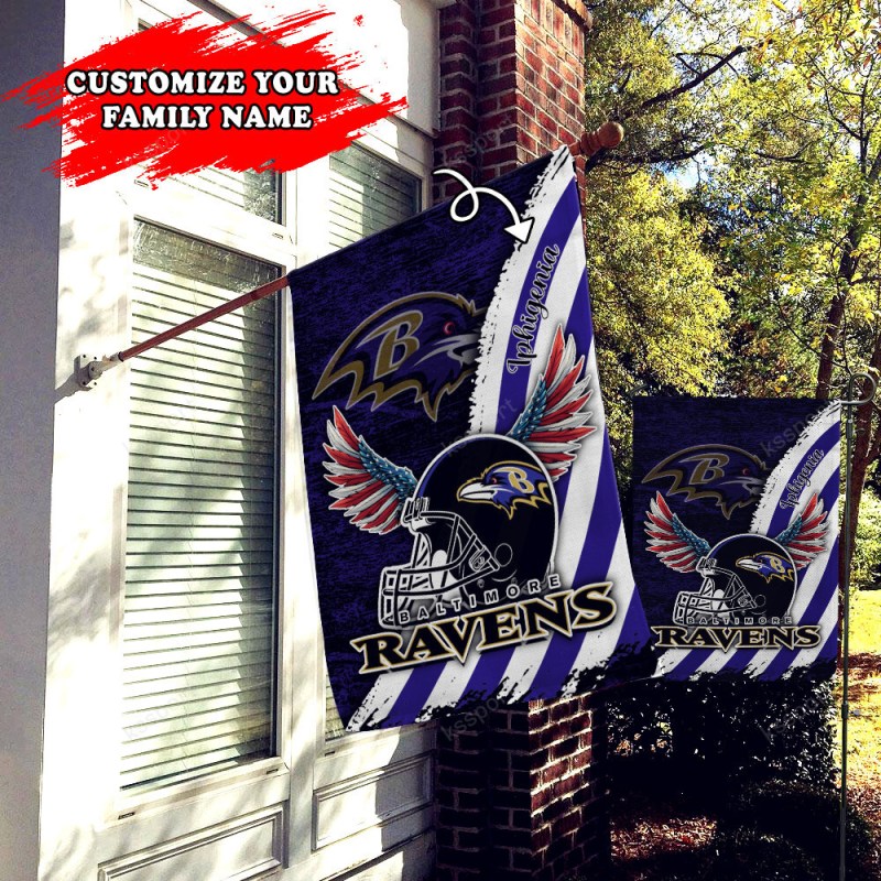 Baltimore Ravens Personalized Flag
