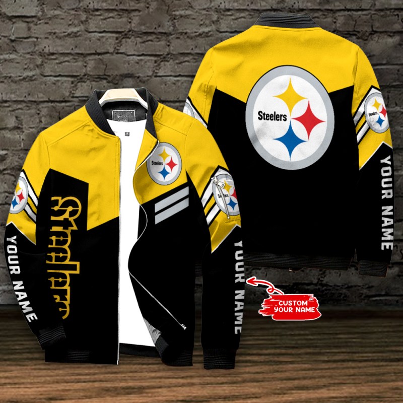 Pittsburgh Steelers Personalized Bomber Jacket