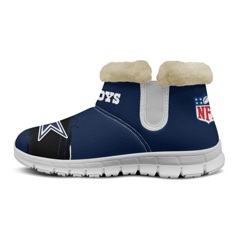 Dallas Cowboys Comfy Winter Snow Boots Image 12