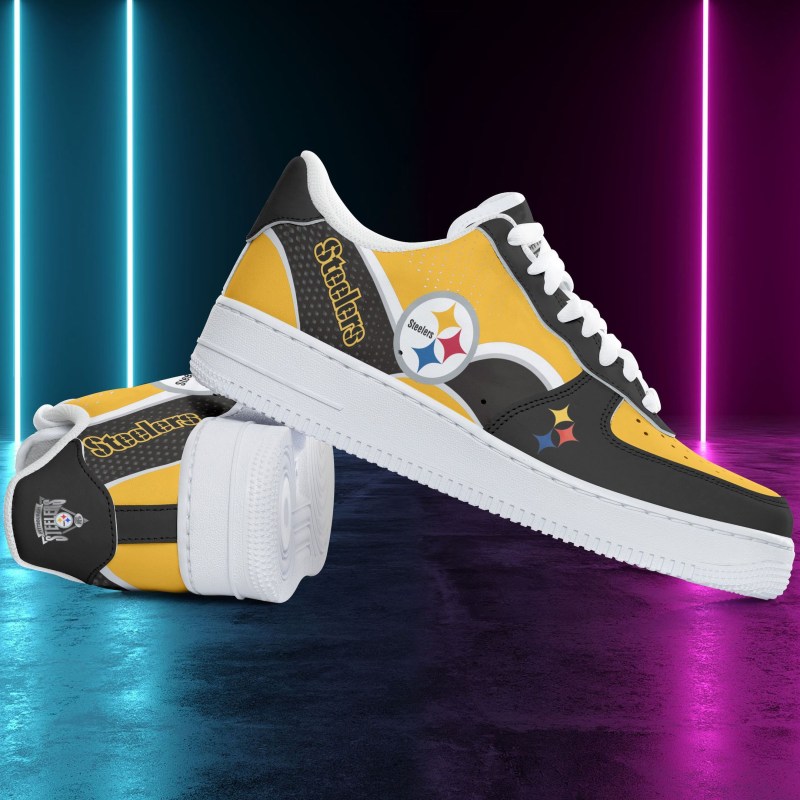 Pittsburgh Steelers AF1 Shoes Top View