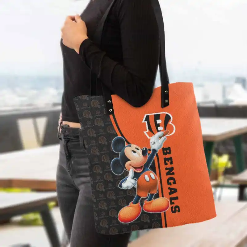 Cincinnati Bengals PU Tote Bag - Image 1