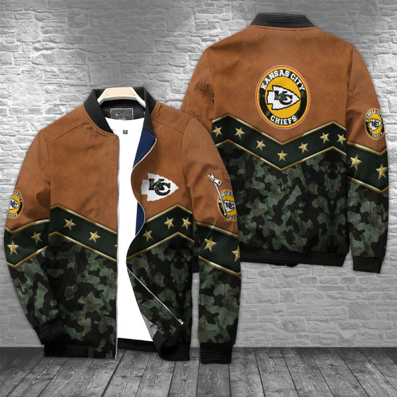 Kansas City Chiefs Bomber Jacket Front