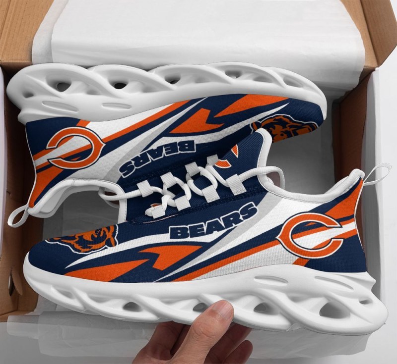 Chicago Bears Yezy Running Sneakers 217 Front View