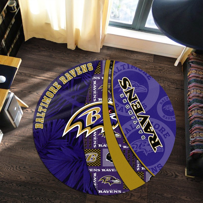 Baltimore Ravens Round Rug