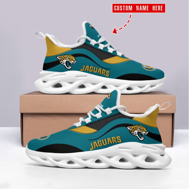 Jacksonville Jaguars Personalized Yezy Running Sneakers