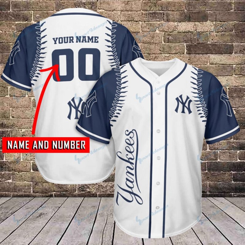 New York Yankees Personalized Baseball Jersey