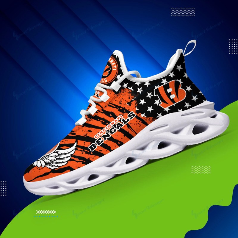 Cincinnati Bengals Yezy Sneakers Side View
