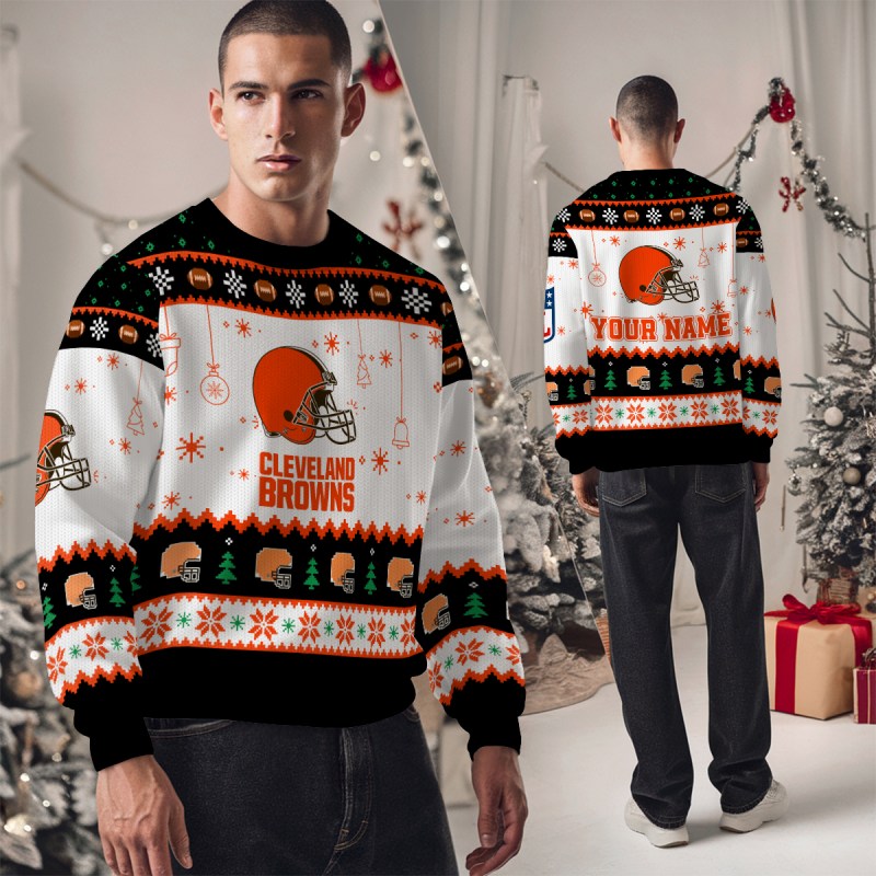 Cleveland Browns Ugly Christmas Sweater Image 6