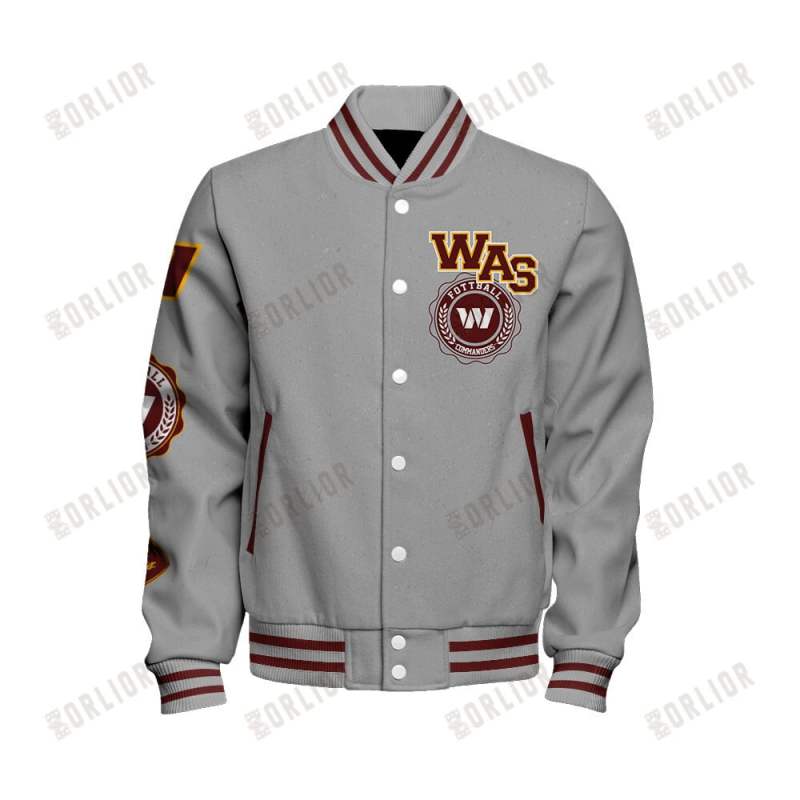Washington Commanders Varsity Jacket Back