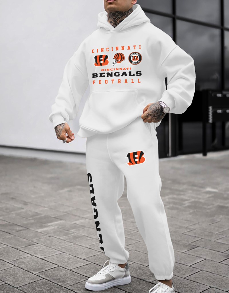 Cincinnati Bengals Hoodie and Sweatpants Combo