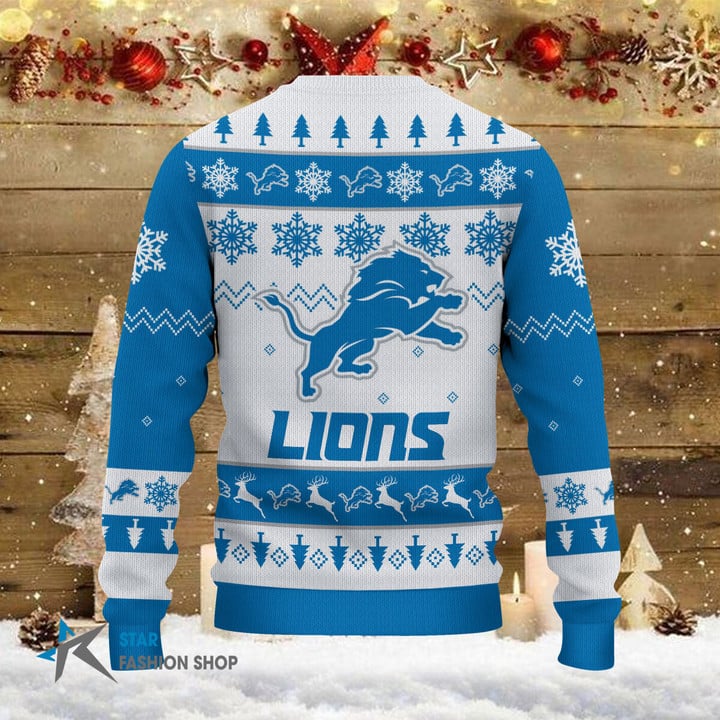Detroit Lions Woolen Sweater Close-up