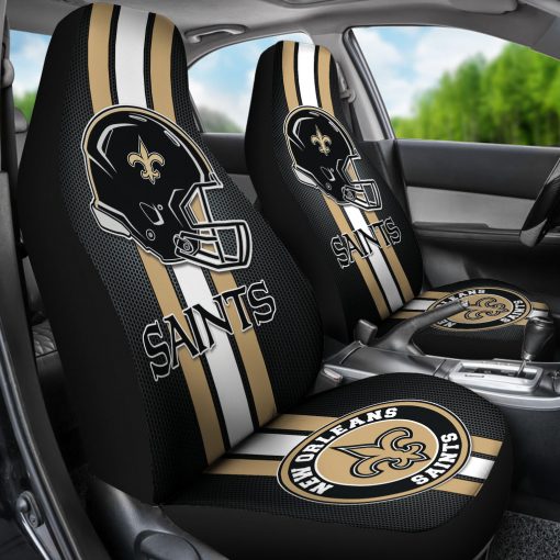 New Orleans Saints Car Seat Covers - Front View