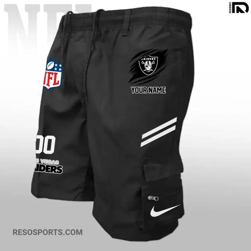 Las Vegas Raiders Personalized Multi-Pockets Man Shorts