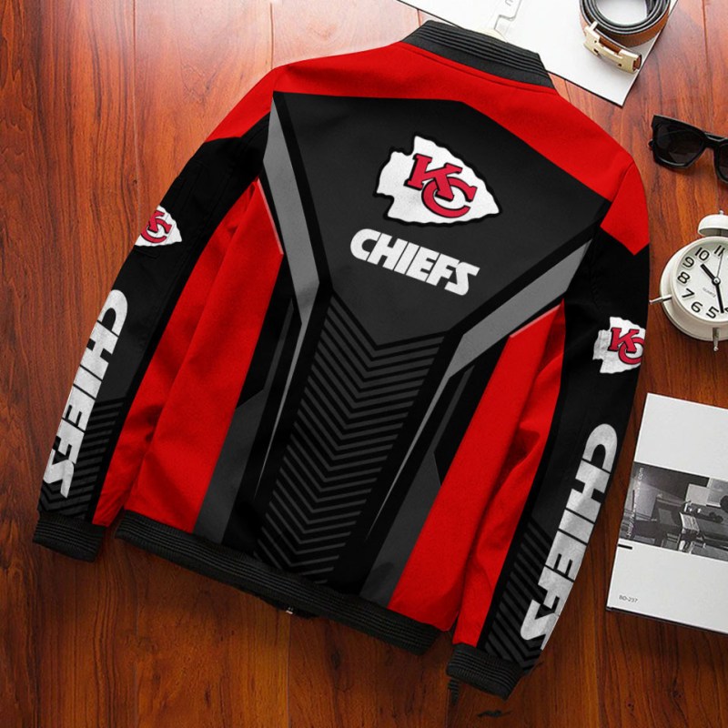Kansas City Chiefs Bomber Jacket Back View