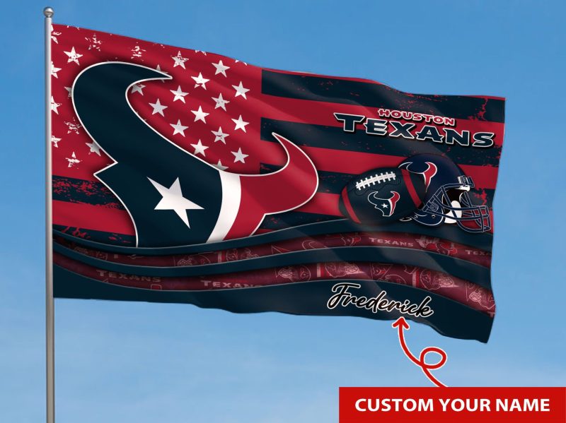 Houston Texans Personalized Flag Sizing Chart