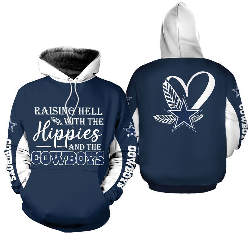 NFL Dallas Cowboys Limited Edition All Over Print Hoodie Sweatshirt