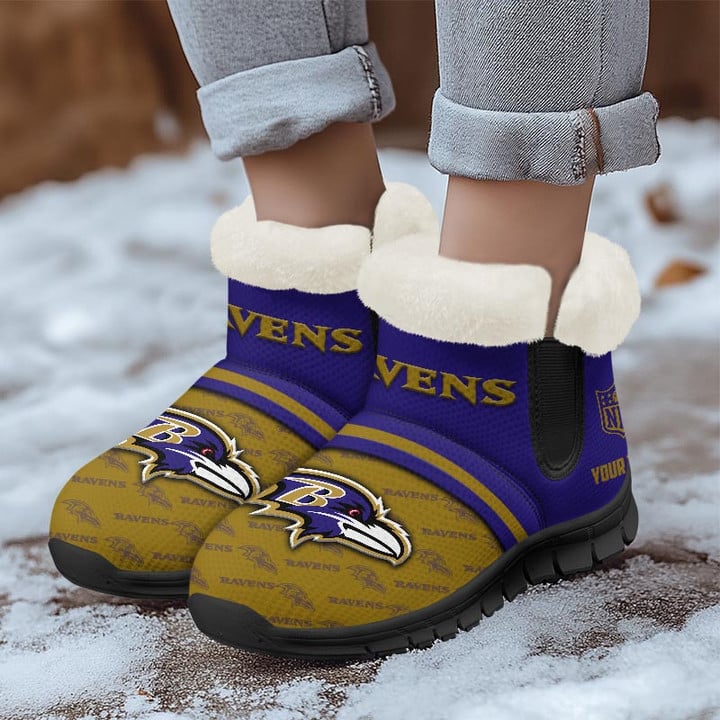 Baltimore Ravens Winter Snow Boots
