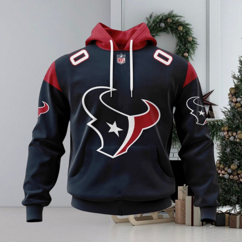 Houston Texans Personalized Hoodie Front View