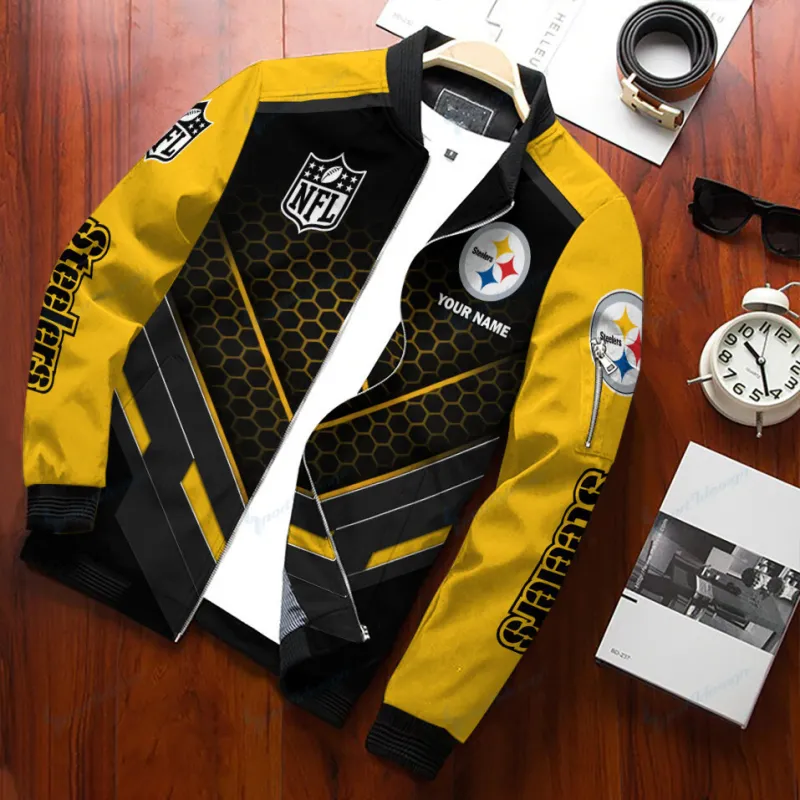 Pittsburgh Steelers Bomber Jacket Back