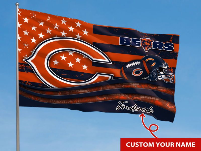 Chicago Bears Personalized Flag