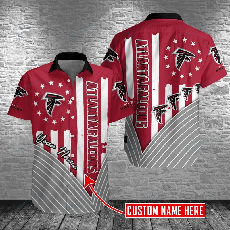 Sizing Chart for Atlanta Falcons Personalized Button Shirt